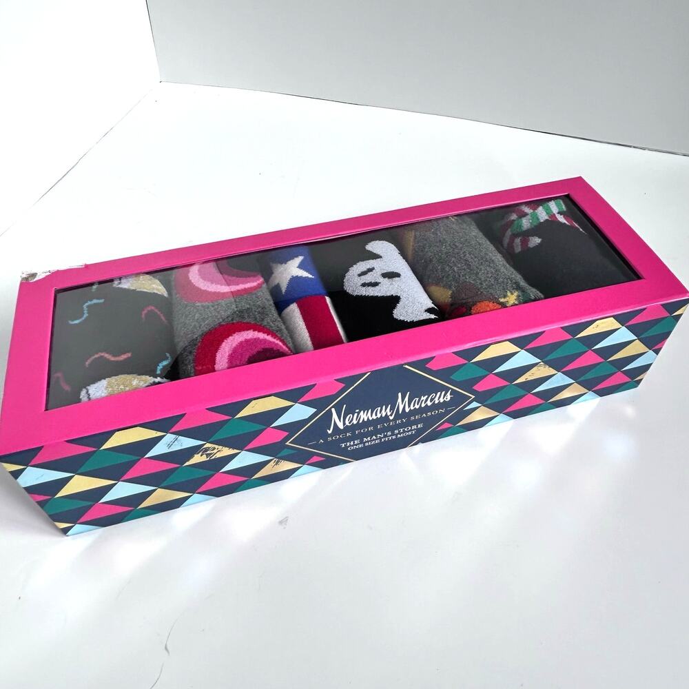Neiman Marcus Mens Socks A Sock For Every Season Holiday One Missing Opened